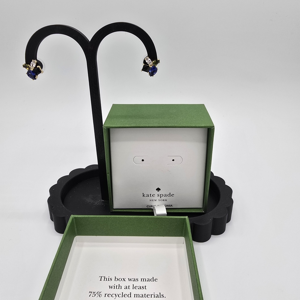 Kate Spade Blue and Green Stud Earrings MSRP=$49.00 - Picture 4 of 5
